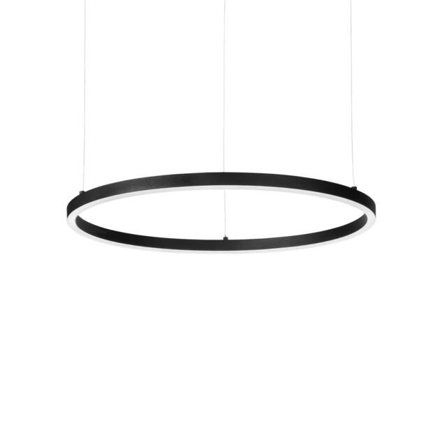 Oracle Slim 70cm Non Dim 2700K Round Integrated LED Pendant Ceiling Light Black
