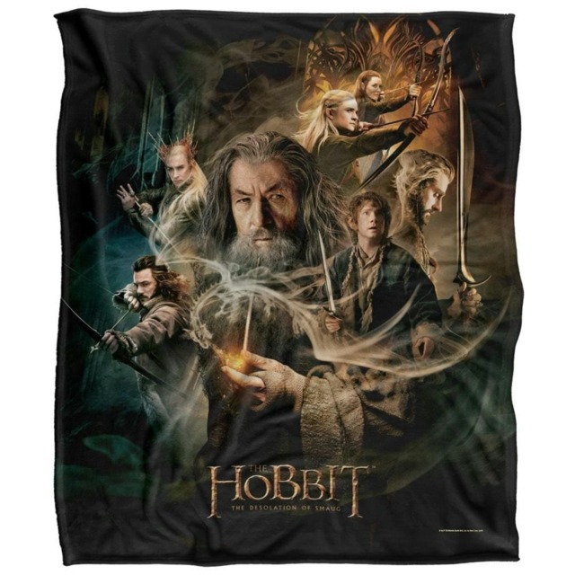 The Hobbit: The Desolation of Smaug Movie Poster Blanket - Multicoloured - One Size