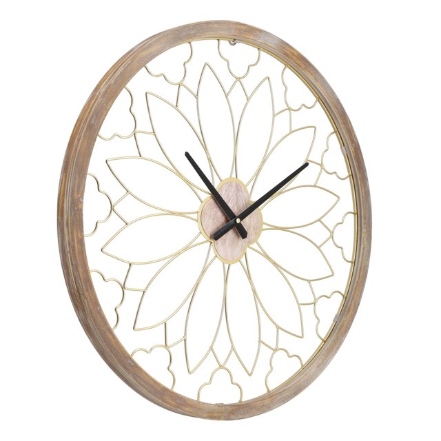 Charles Bentley Ullswater Indoor Outdoor Round Skeleton Wall Clock 60cm