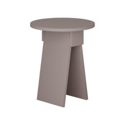 Decortie Chen Round Side Table 42x50cm Mocha Grey