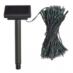 50 Solar Powered String Lights LED Warm White Green 1