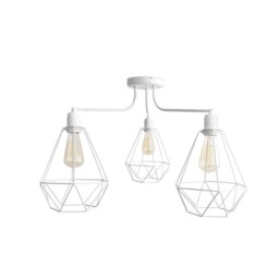Karo Multi Arm Semi Flush Ceiling Light Grey 75cm