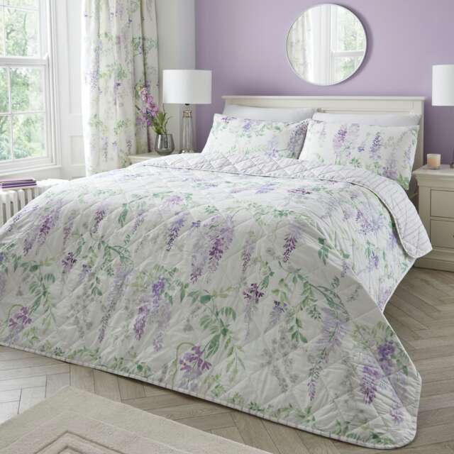 D & D Wisteria Bedspread Lilac