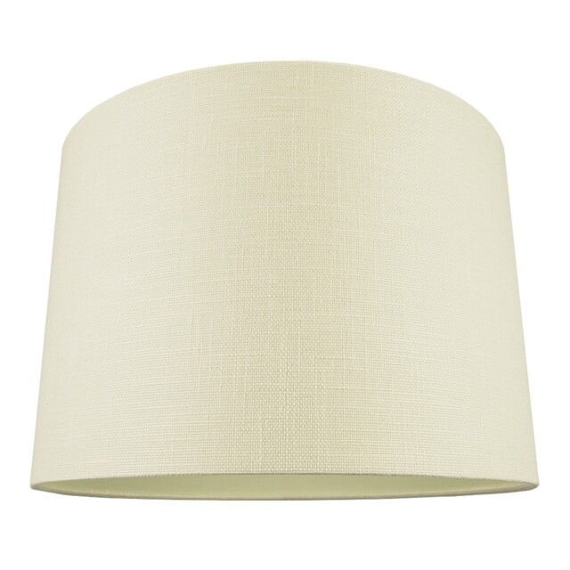 "Contemporary and Sleek Cream Linen 16"" Lamp Shade with Cotton Inner Lining Cream Cream 1"