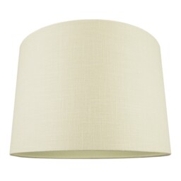 "Contemporary and Sleek Cream Linen 16"" Lamp Shade with Cotton Inner Lining Cream Cream 1"