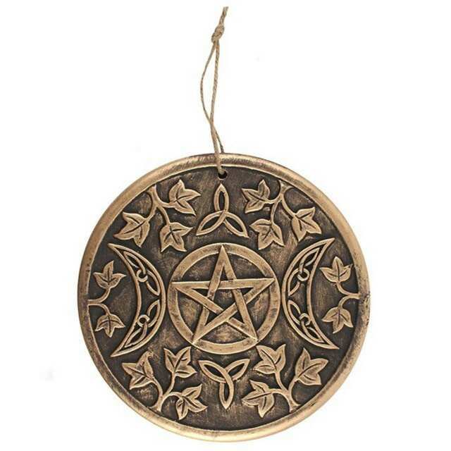 Something Different Triple Moon Terracotta Plaque - Copper - One Size