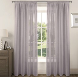 Velosso Riva Slot Top Voile Panel - 150cm x 228cm Purple Mauve