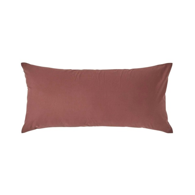 Homescapes Chocolate European Size Egyptian Cotton Pillowcase 200 TC - 40 x 80 cm
