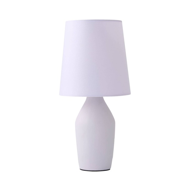 ValueLights Arlo Lilac Ceramic Table Lamp and Bulb