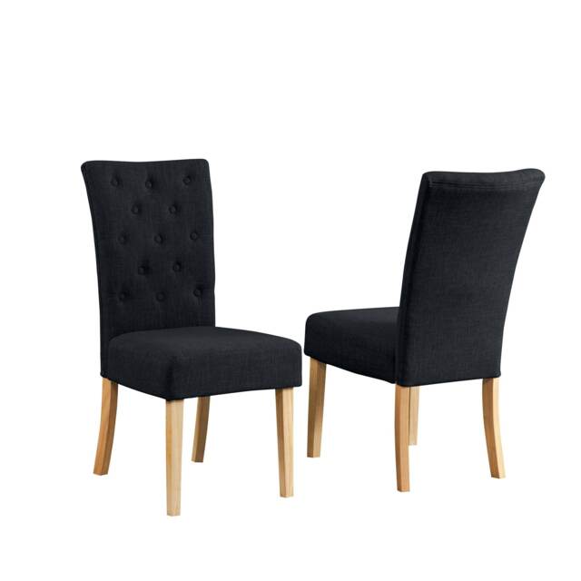 Set of 2 Pienza Fabric Dining Chairs - Set of 2