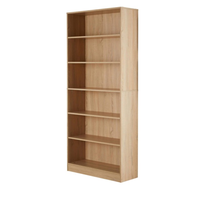 Bookcase Display Shelf Freestanding Book Storage Unit Home Living Room Furniture Brown