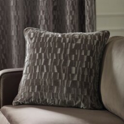 Paoletti Manhattan Velvet Cushion Grey Mink