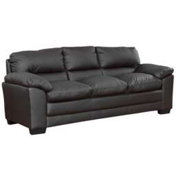 Genoa 3 Seat Sofa - Black