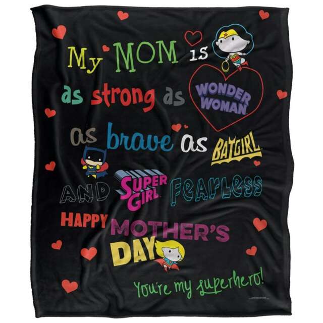 Justice League My Mom Is Mothers Day Blanket - Multicoloured - One Size
