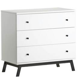 Rowan Valley 3 DRW Dresser White/Black White White One Size