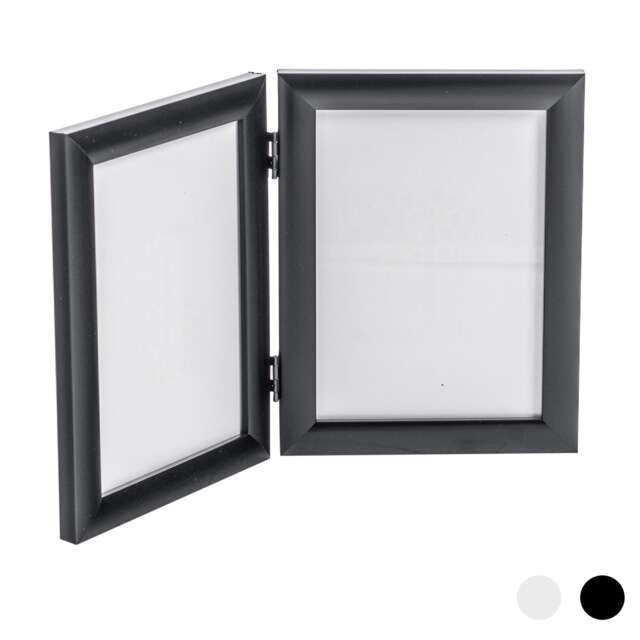 "Nicola Spring Folding 2 Photo Frame - 5 x 7"" - Black"