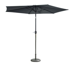 Giardino 2.7m Round Garden Parasol Grey Grey