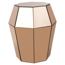 Interiors by Premier Metallic Accent Rose Gold Finish Side Table, Versatile Small Lounge Table, Easily Maintained Corner Table Multi
