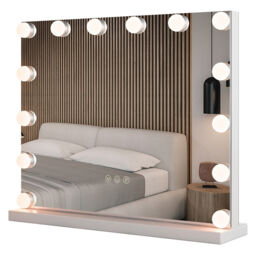 COSTWAY Vanity Mirror Hollywood Makeup Mirror Lighted Vanity Mirror