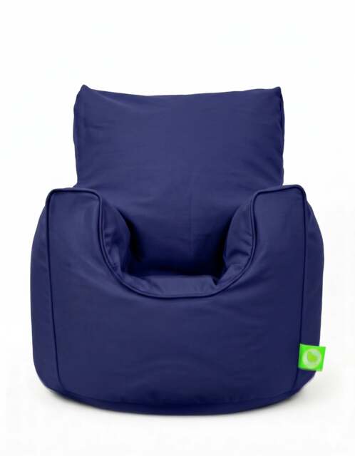 Bean Lazy Navy Blue Cotton Bean Bag Armchair Toddler Size
