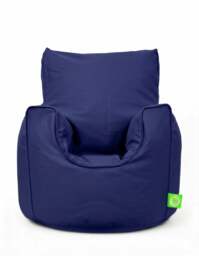 Bean Lazy Navy Blue Cotton Bean Bag Armchair Toddler Size
