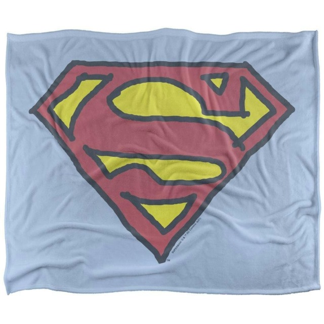 Superman Hand Drawn Logo Blanket - Multicoloured - One Size