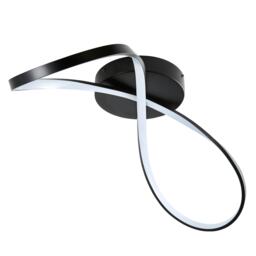 BHS Octavia LED Bathroom Ceiling Light, Black