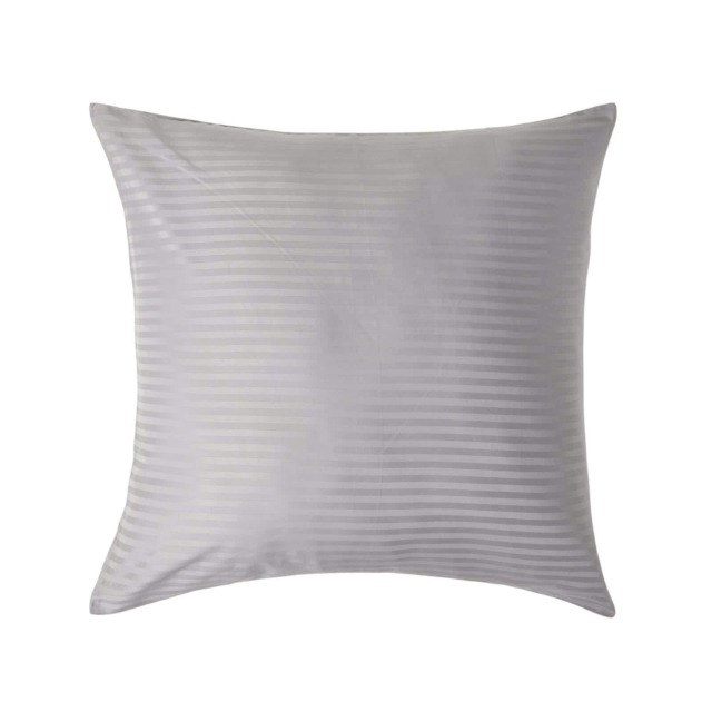 Homescapes Grey European Size Pillowcase Egyptian Cotton 330 TC - 80 x 80 cm Grey