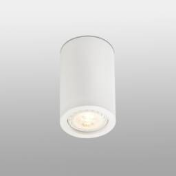 Sven 1 Light Round Surface Mounted Downlight Plaster, White, GU10
