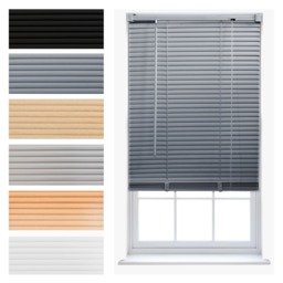 Made to Measure PVC Venetian Blinds 25mm Slats Easy Install, Waterproof, Easy Clean
