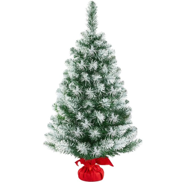Yaheetech Frosted Tabletop Artificial Christmas Tree