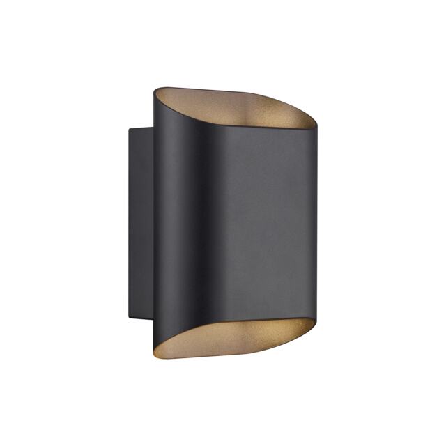 Nordlux Nico Outdoor Wall light Black Metal Solar GU10 Sensor Weatherproof - Mains Powered, IP54