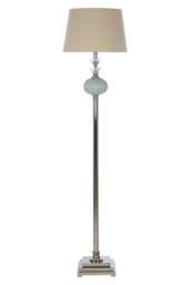 Ulyana Floor Lamp With Linen Shade Blue