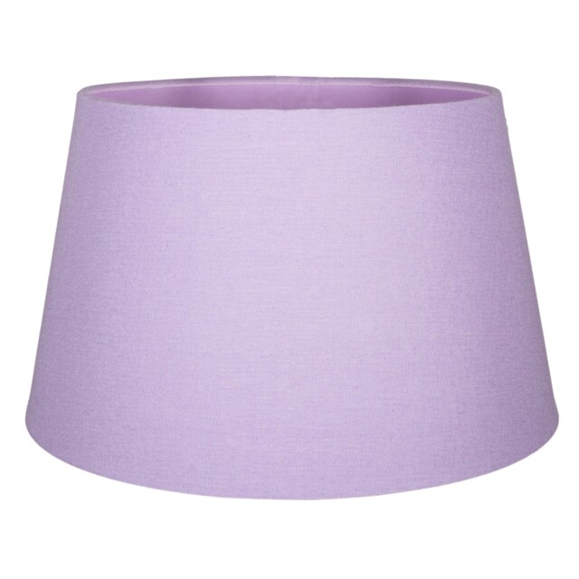 Traditional 30cm Soft Lilac Linen Fabric Drum Table/Pendant Shade 60w Maximum Purple Lilac 1