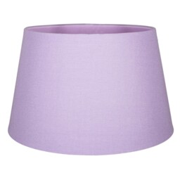 Traditional 30cm Soft Lilac Linen Fabric Drum Table/Pendant Shade 60w Maximum Purple Lilac 1