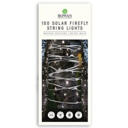 Bright White Solar Firefly String Lights 10m