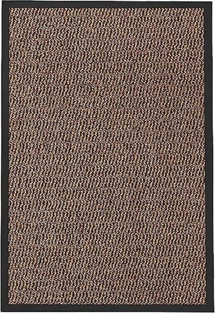 KAV Door Mat Dirt Trapper - Durable Indoor and Outdoor Non-Slip Rug - Super Absorbent- Home, Office(Brown / Black, 120cm x 180cm)