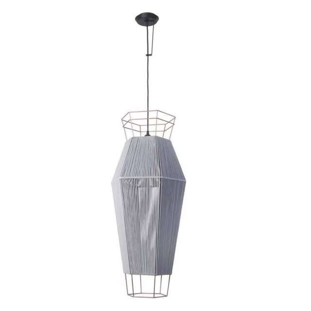 Legato 1 Light Wall / Ceiling Pendant Black, Grey, E27