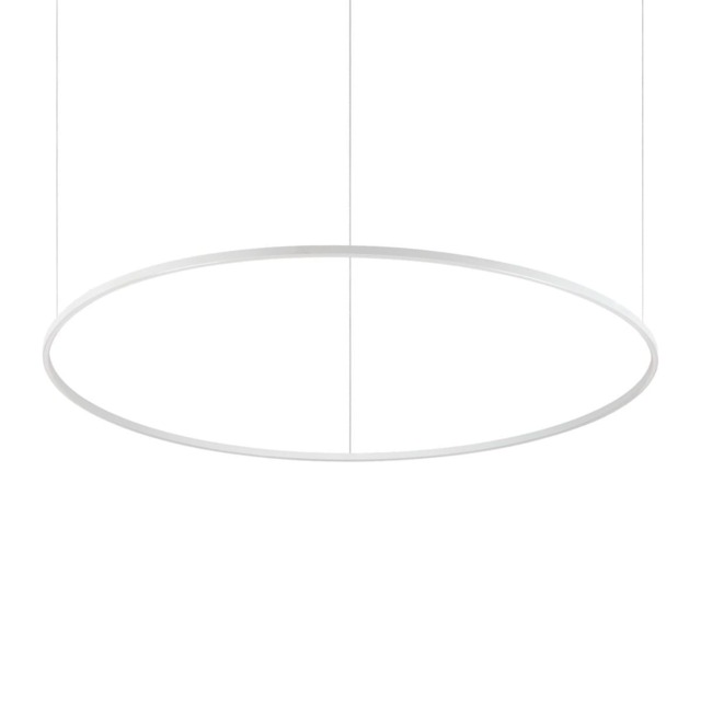 ORACLE Slim 150cm DALI Dimmable 3000K Round Integrated LED Pendant Ceiling Light White