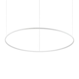 ORACLE Slim 150cm DALI Dimmable 3000K Round Integrated LED Pendant Ceiling Light White