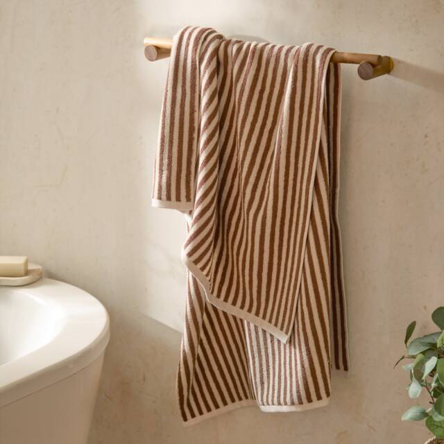Yard Hebden Striped 100% Cotton Towel