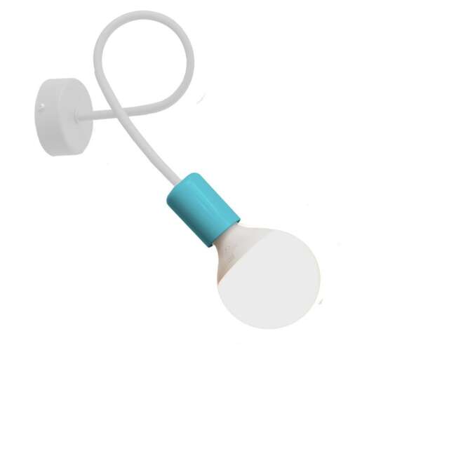 Oxford Wall Lamp White, Turqouise 25cm