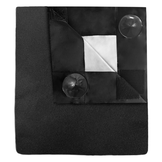 Aycorn 130 x 200 cm Temporary Blackout Curtains - Black