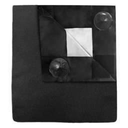 Aycorn 130 x 200 cm Temporary Blackout Curtains - Black