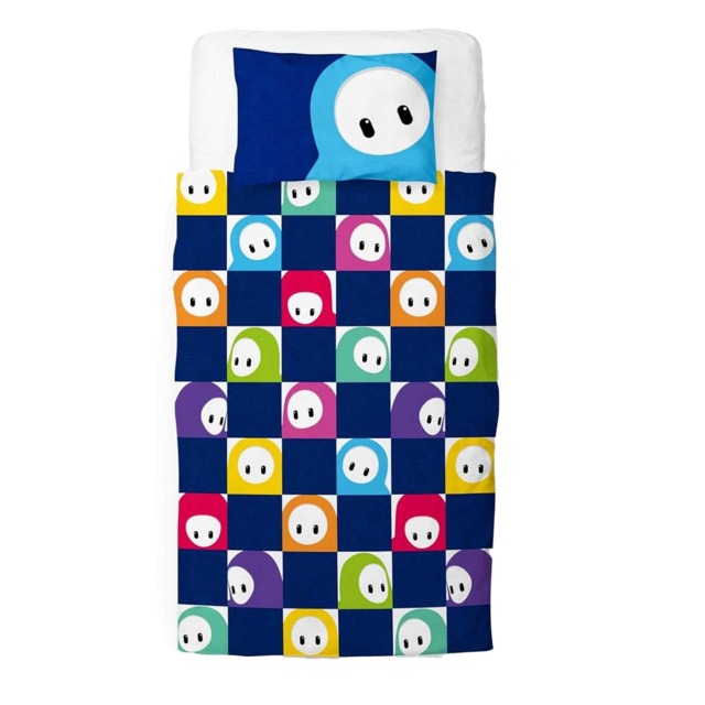 Fall Guys Grid Reversible Duvet Set Multi Multicoloured/Multicoloured Single 1