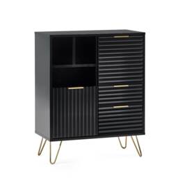 Premium Bellano 2 Door 2 Drawer Sideboard in Matt Black
