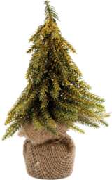 St Helens Decorative Gold Finish Christmas Tree, 20Cm