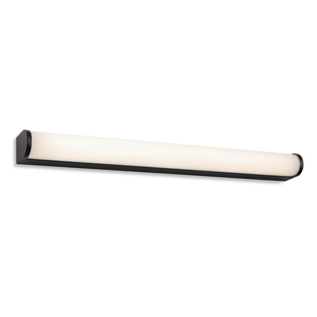 Bravo Bathroom LED Wall Light - 600mm Black with Opal Diffuser IP44