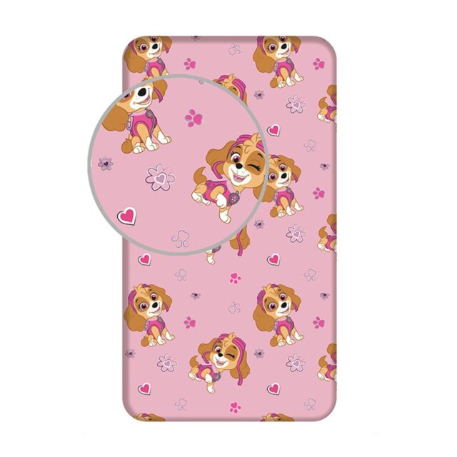 Paw Patrol Skye Single Fitted Sheet Pink Pink One Size 1