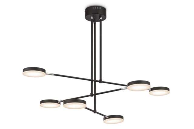 Modern Fad Integrated LED Black Pendant Ceiling Light